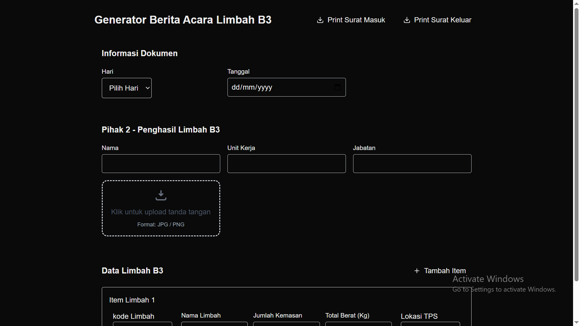 Letter Generator Web Application